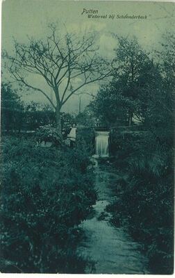 1908, Waterval bij Schoonderbeek - Waterval bij Schoonderbeek rond 1908 - Schoonderbeeklaan 35, Putten
