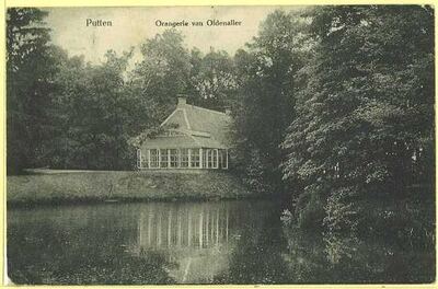1918, Oranjerie van Oldenaller - Oranjerie van Oldenaller rond 1918 - Oldenallerallee 3a, Putten