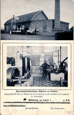 Notering op heden f, p. K.G, ander halsefde dank, poeine hericht ik IT de spade ontvanest var, nostwissel groot f, Hoogachtend, DE DIRECTEUR - Stationsstraat 67, Putten